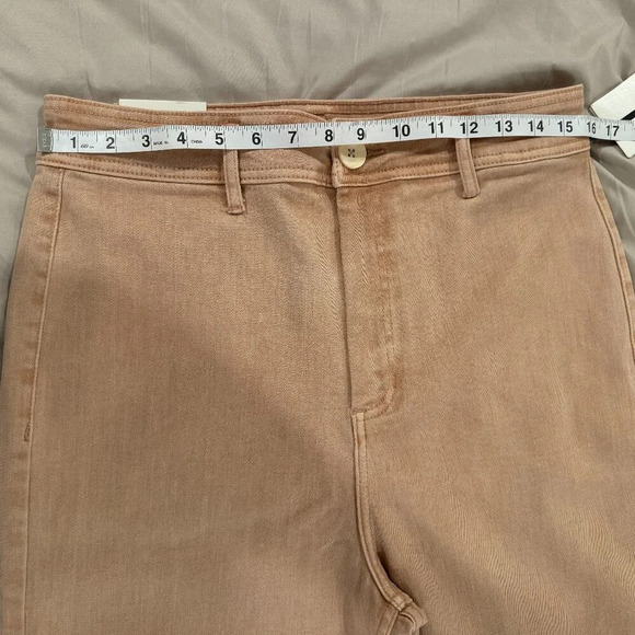 NWT Oat New York High Rise Wide Leg Rose Pink Jean - Picture 13 of 16